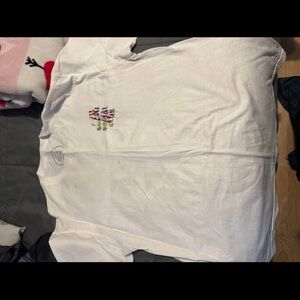 Anti Social Social Club White Tee with Multicolor Logo